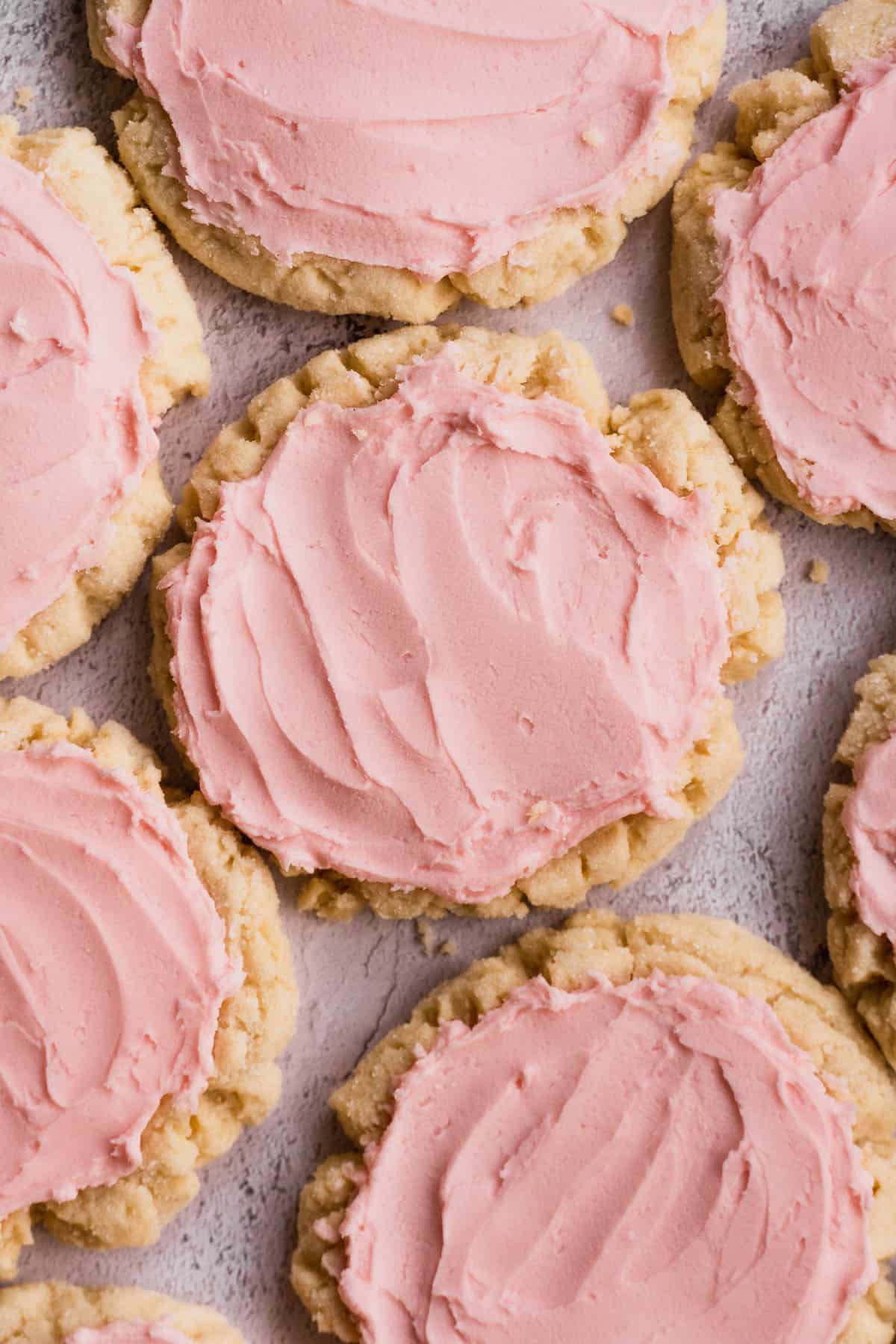 Pink yummy cookies